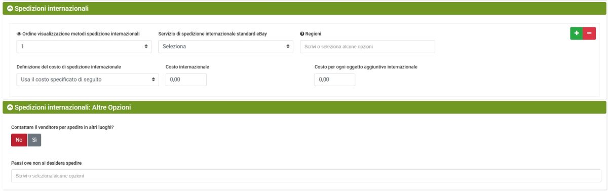 ebay spedizioni internazionali