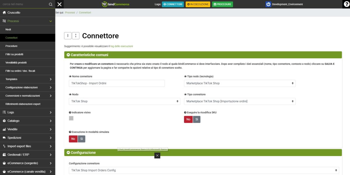 import orders connector