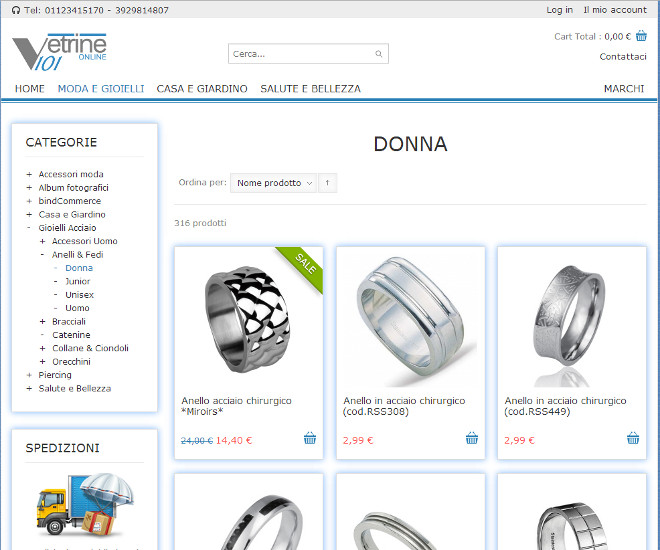 VirtueMart 1.1 e poi VirtueMat 2.0 centounovetrine