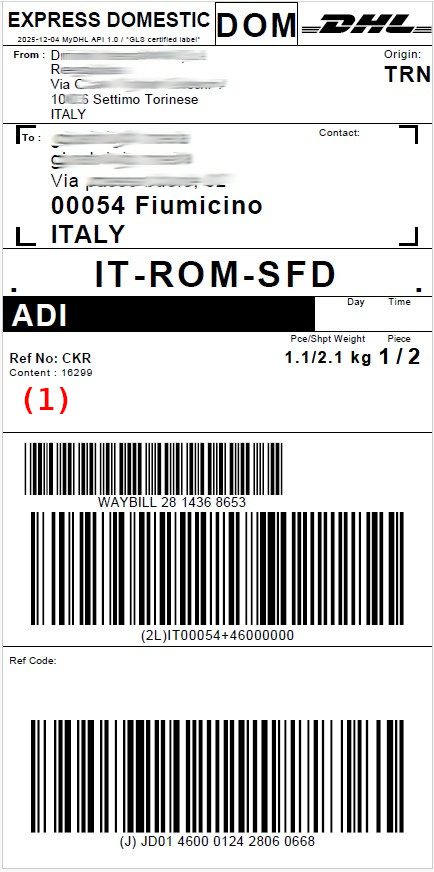 dhl noted