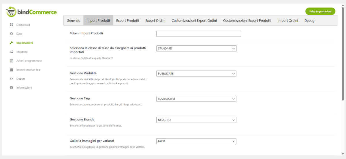 export prodotti woocommerce